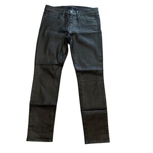 JOE'S JEANS Women's Size 29 Black Wax Coated Skinny Fit Jeans‎